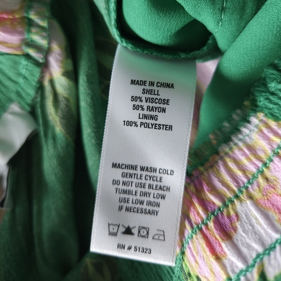 NWT CeCe Floral Wide Leg Pants - Picture 8 of 8